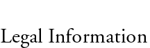 Legal Information